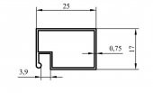17*25 SİNEKLİK PROFİLİ ELOKSAL / 6 MT - 1