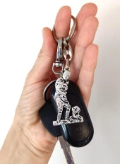 Anahtarlık Atatürk Mustafa Kemal Araba Çanta Cüzdan Süsü Aksesuar Hediye thumbnail 3