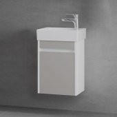 Denko Natalia 40 cm MDF Kül Gri Banyo Dolabı Alt Modül ve Seramik Lavabo - 2