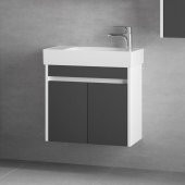 Denko Natalia 60 cm MDF Antrasit Gri Banyo Dolabı Takımı - 3