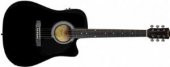 Squier SA-105CE BLK Elektro Akustik Gitar - 1