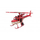 El Yapımı Eskitilmiş Metal Uçak-Helikopter 1510A-8042 Model-M172-5 - 3