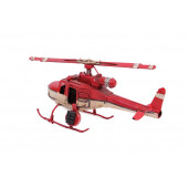 El Yapımı Eskitilmiş Metal Uçak-Helikopter 1510A-8042 Model-M172-5 - 4