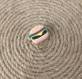 Terlik Süsü Silikon Terlik Sandalet Tokası Hamburger Süsü Aksesuar thumbnail 1