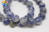 Sodalit Taşı YARIM Dizi 10mm (18cm uzunluğundadır) thumbnail 1