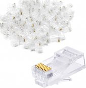 RJ-45 100 Lü Paket Jack rj45 Konnektör - 1