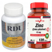 RDU Prosgold Ardıç Saw Palmetto Civanperçemi Erkekler sizin için 60 Tablet Nevfix Çinko 120 Tablet - 1
