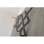 RİSİNGMABER Metal Siyah Desenli Amerikan Kapı Arkası Askılık Organizer Askılık - 6
