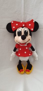 Minnie Mouse Amigurumi Organik Oyuncak - 1