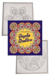 Hayatın Renkleri Büyüklere Boyama Kitabı 1 Adet Nesil Boyama Kitabı Büyükler İçin Mandala Stresi Azaltma Sanatı - 1