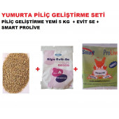 PİLİÇ GELİŞTİRME SETİ ( PİLİÇ GELİŞTİRME YEMİ 5 KG + EVİTSE + SMART PROLİVE 50 GR) - 1