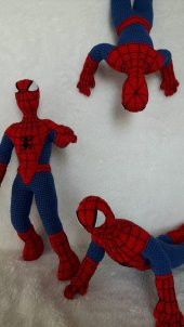 Spider-Man (Örümcek Adam) Amigurumi Organik Oyuncak - 6