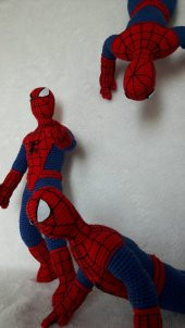 Spider-Man (Örümcek Adam) Amigurumi Organik Oyuncak - 7