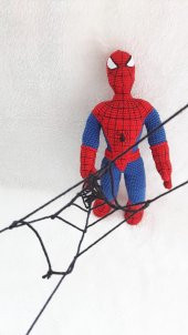 Spider-Man (Örümcek Adam) Amigurumi Organik Oyuncak - 9