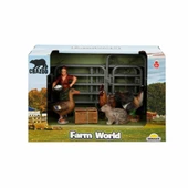 Çiftlik Hayvanları Seti Ördek Gri Tavşan ve Horozlu - 1