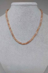 Güneş Taşı 4mm 1000 Ayar Gümüş İpli Kolye (Klipsli) thumbnail 1