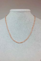 Güneş Taşı Küp Şekilli 2.5mm 1000 Ayar Gümüş İpli Kolye (Klipsli) thumbnail 1