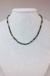 Krizokol Taşı 3.5mm 1000 Ayar Gümüş İpli Kolye (Klipsli) thumbnail 1