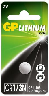 GP GPCR1-3N-C1 CR1-3N 3V Lityum Cell Hafıza Düğme Pil Tekli Paket - 1