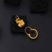 22 Ayar Klasik Halep Altın Küpe - 4