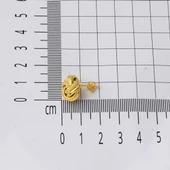 14 Ayar Klipsli Düğüm Altın Küpe thumbnail 5