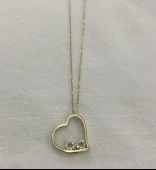 Kalp Ve Sonsuzluk Altın Kolye thumbnail 1