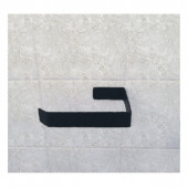 Risingmaber Metal Mat Siyah Yapışkanlı Tuvalet Kağıtlık - 4