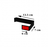 Risingmaber Metal Mat Siyah Yapışkanlı Tuvalet Kağıtlık - 5