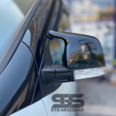 Fiat Doblo Batman Yarasa Ayna Kapağı Piona Black 2009 - 2022 Arası Kasalara Uyumlu 2 Adet D3 - D4 - 4