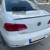 Volkswagen Passat B6 - B7 - B8 Type 2006 - 2020 Uyumlu Bagaj Üstü Spoiler Piano Black - 6