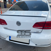 Volkswagen Passat B6 - B7 - B8 Type 2006 - 2020 Uyumlu Bagaj Üstü Spoiler Piano Black - 7