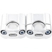 2 Parça Motosiklet Gidon Yükselticil 22 mm. 28 mm Nikel Takım thumbnail 5