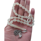 Kedi Gözü Tesbih,karanlıkta Parlayan Gece Yanan Fosforlu Tespih,metal Püskül Kazaz Modeli - 2