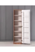 ZEYTUN Çok Amaçlı 90 Derece Açılabilir Tek Kapaklı Kiler Mutfak Dolabı 182x45x46 cm - 2