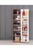 ZEYTUN Çok Amaçlı 90 Derece Açılabilir Tek Kapaklı Kiler Mutfak Dolabı 182x45x46 cm - 1
