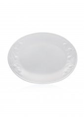 The Mia Grande Servis Tabağı Beyaz 48x36 cm - 2