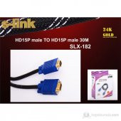 S-Link SLX-182 30 M Erkek/Erkek Vga Kablosu - 2