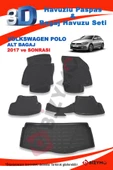Volkswagen Polo Alt 2017 Ve Sonrası Paspas ve Bagaj Havuzu Seti thumbnail 2