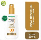 Garnıer Ambre Solaıre İdeal Bronzluk Koruyucu Sprey Spf 30 200 Ml - 1