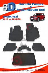 Skoda Yeti 2010 Ve Sonrası Paspas Ve Bagaj Havuzu Seti - 2