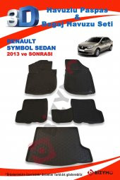 Renault Symbol Sedan 2013 Ve Sonrası Paspas Ve Bagaj Havuzu Seti - 2