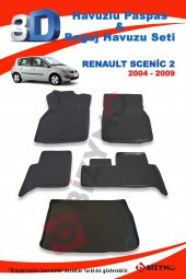 Renault Scenic 2 2004-2009 Paspas Ve Bagaj Havuzu Seti - 2