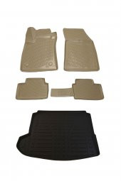 Renault Megane 4 Sedan Sol Kulak Bej Havuzlu Paspas ve Bagaj Seti Bizymo - 1