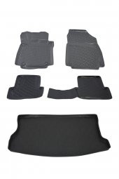 Renault Clio 2 Hb 1999-2006 Havuzlu Paspas ve Bagaj Seti Bizymo - 1