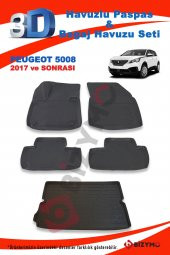 Peugeot 5008 2017 Ve Sonrası Paspas Ve Bagaj Havuzu Seti - 6
