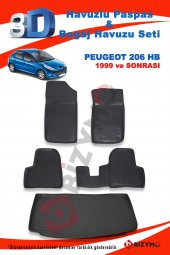 Peugeot 206 Hb 1999 Ve Sonrası Paspas Ve Bagaj Havuzu Seti - 2