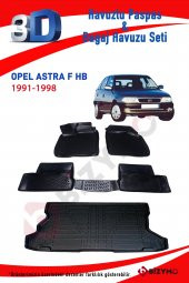 Opel Astra F HB 1991-1998 3D Paspas ve Bagaj Havuzu Seti Bizymo - 2