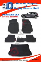 Mercedes GLA 2014 ve Sonrası Paspas ve Bagaj Havuzu Seti - 2