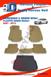 Mercedes C Serisi W204 Sedan Plastik 2007-2013 Bej Paspas ve Bagaj Havuzu Seti - 2