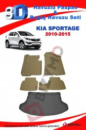 Kia Sportage 2010-2015 Bej Havuzlu Paspas ve Bagaj Seti Bizymo thumbnail 2